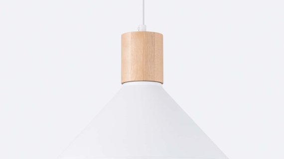 miniaturka Lampa wisząca JUNA biała nowoczesna