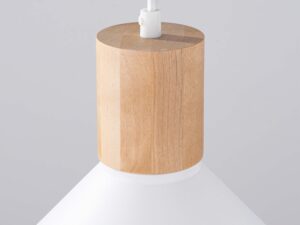 miniaturka Lampa wisząca JUNA biała nowoczesna