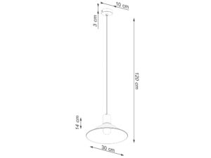 miniaturka Lampa wisząca JUNA czarna loftowa