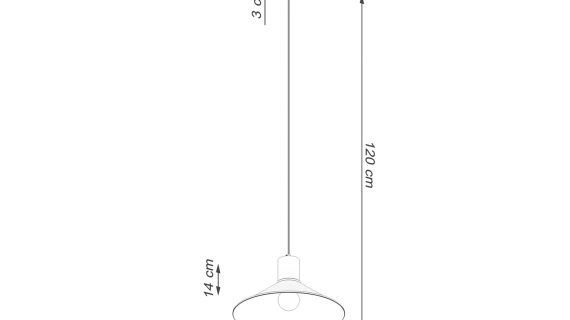 miniaturka Lampa wisząca JUNA czarna loftowa