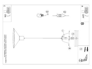 miniaturka Lampa wisząca JUNA czarna loftowa