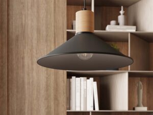 miniaturka Lampa wisząca JUNA czarna loftowa