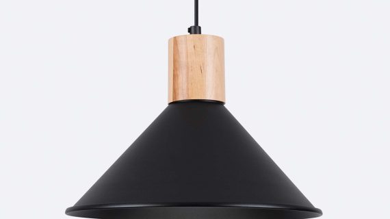 miniaturka Lampa wisząca JUNA czarna loftowa