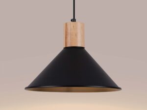 miniaturka Lampa wisząca JUNA czarna loftowa