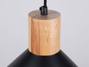 miniaturka Lampa wisząca JUNA czarna loftowa