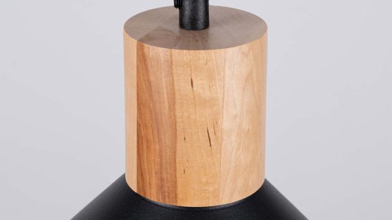 miniaturka Lampa wisząca JUNA czarna loftowa