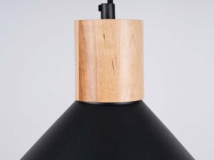 miniaturka Lampa wisząca JUNA czarna loftowa