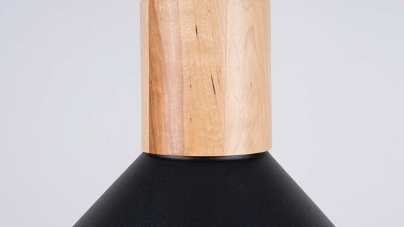 miniaturka Lampa wisząca JUNA czarna loftowa