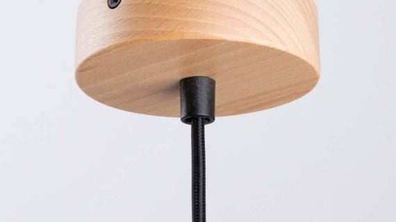 miniaturka Lampa wisząca JUNA czarna loftowa