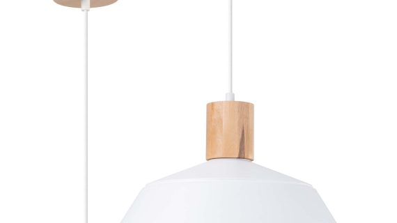 miniaturka Lampa wisząca FIORA biała elegancka