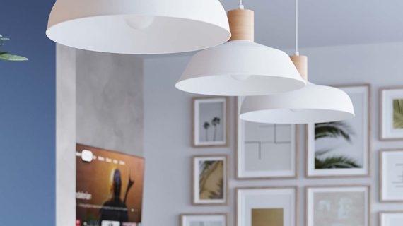 miniaturka Lampa wisząca FIORA biała elegancka