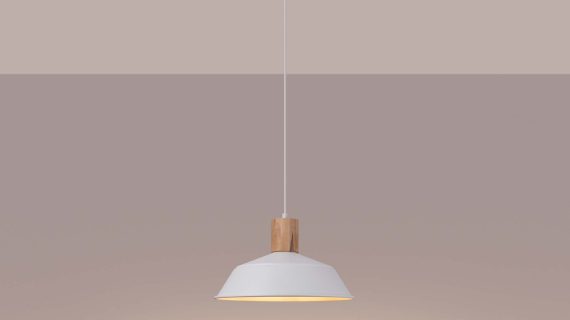 miniaturka Lampa wisząca FIORA biała elegancka