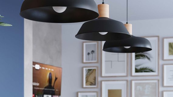 miniaturka Lampa wisząca FIORA czarna designerska