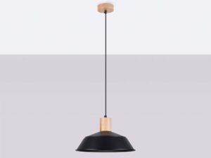 miniaturka Lampa wisząca FIORA czarna designerska