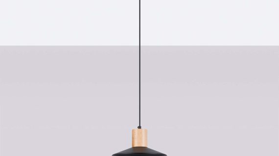 miniaturka Lampa wisząca FIORA czarna designerska