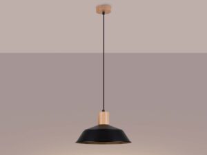 miniaturka Lampa wisząca FIORA czarna designerska