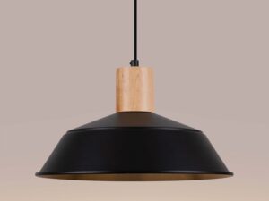 miniaturka Lampa wisząca FIORA czarna designerska