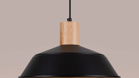 miniaturka Lampa wisząca FIORA czarna designerska