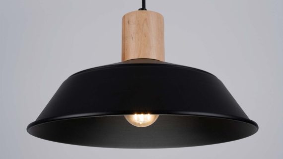 miniaturka Lampa wisząca FIORA czarna designerska