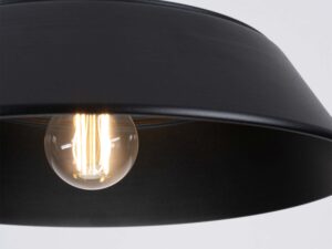 miniaturka Lampa wisząca FIORA czarna designerska