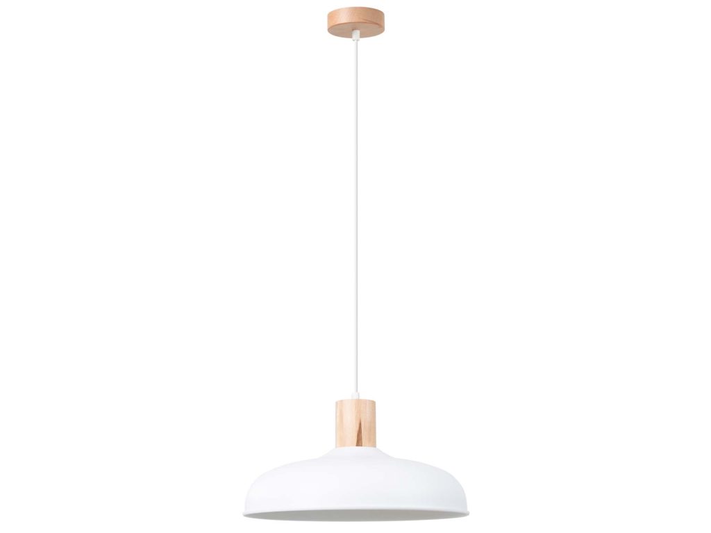 Lampa wisząca INTEO biała minimalistyczna
