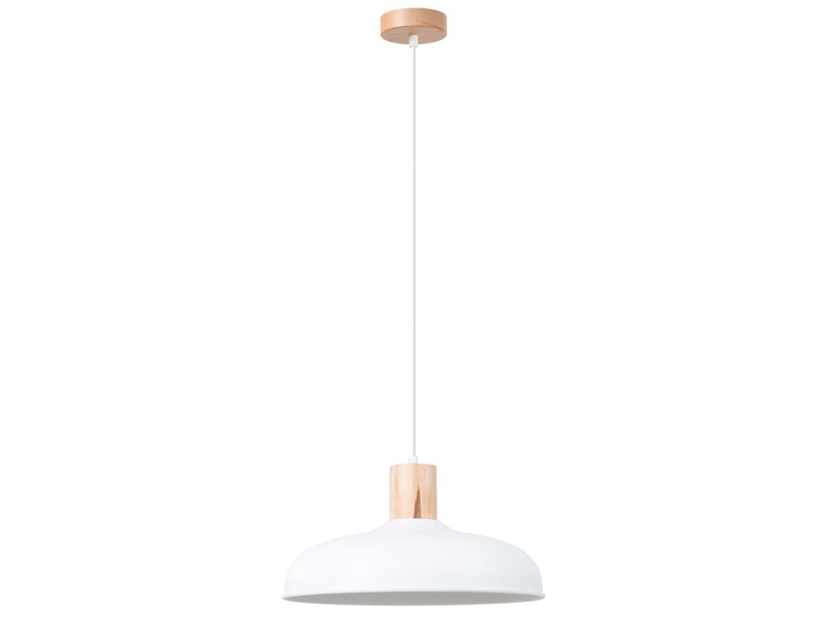 Lampa wisząca INTEO biała minimalistyczna