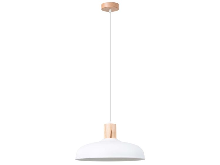 Lampa wisząca INTEO biała minimalistyczna
