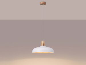 miniaturka Lampa wisząca INTEO biała minimalistyczna