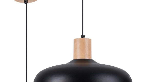 miniaturka Lampa wisząca INTEO czarna nowoczesna