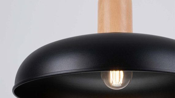 miniaturka Lampa wisząca INTEO czarna nowoczesna