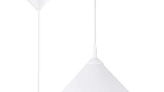 Lampa wisząca ZORIA biała elegancka