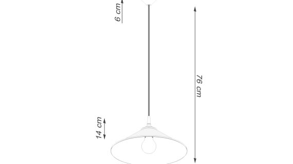 miniaturka Lampa wisząca ZORIA biała elegancka