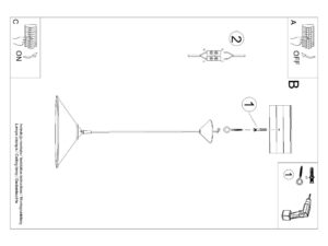 miniaturka Lampa wisząca ZORIA biała elegancka