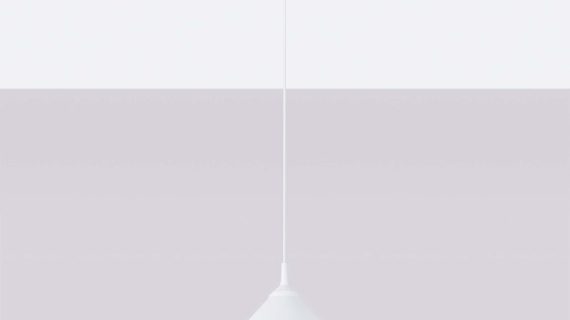 miniaturka Lampa wisząca ZORIA biała elegancka