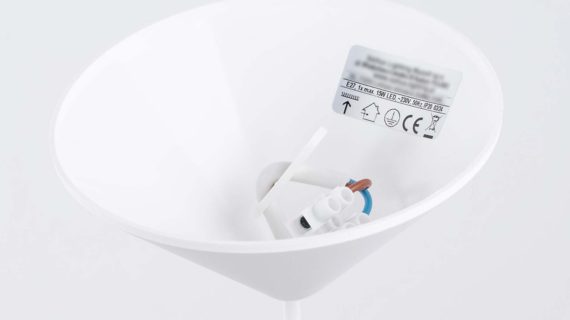 miniaturka Lampa wisząca ZORIA biała elegancka