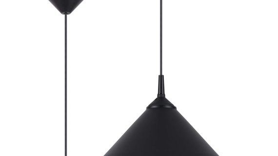 miniaturka Lampa wisząca ZORIA czarna loftowa