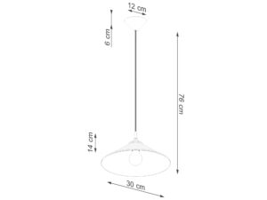 miniaturka Lampa wisząca ZORIA czarna loftowa