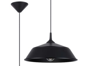 miniaturka Lampa wisząca FRANEL czarna minimalistyczna