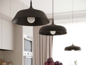 miniaturka Lampa wisząca FRANEL czarna minimalistyczna