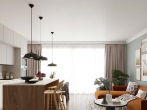 miniaturka Lampa wisząca FRANEL czarna minimalistyczna