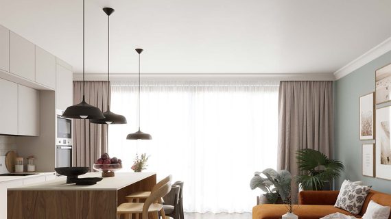 miniaturka Lampa wisząca FRANEL czarna minimalistyczna