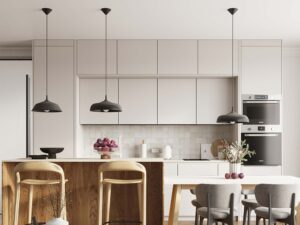 miniaturka Lampa wisząca FRANEL czarna minimalistyczna