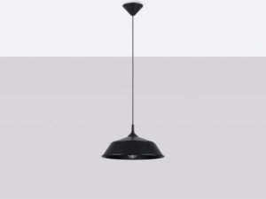 miniaturka Lampa wisząca FRANEL czarna minimalistyczna