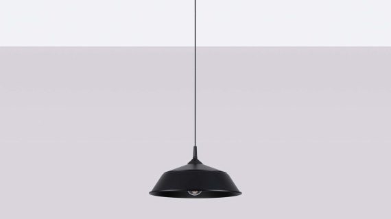 miniaturka Lampa wisząca FRANEL czarna minimalistyczna