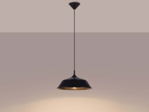 miniaturka Lampa wisząca FRANEL czarna minimalistyczna