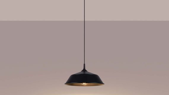 miniaturka Lampa wisząca FRANEL czarna minimalistyczna