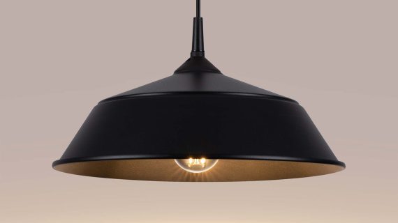 miniaturka Lampa wisząca FRANEL czarna minimalistyczna