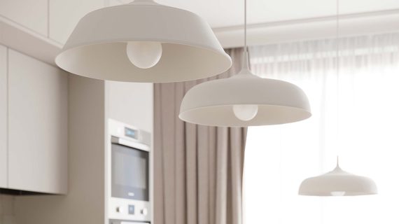 miniaturka Lampa wisząca GIREA biała elegancka