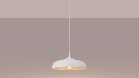 miniaturka Lampa wisząca GIREA biała elegancka