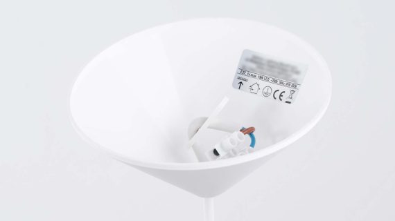 miniaturka Lampa wisząca GIREA biała elegancka